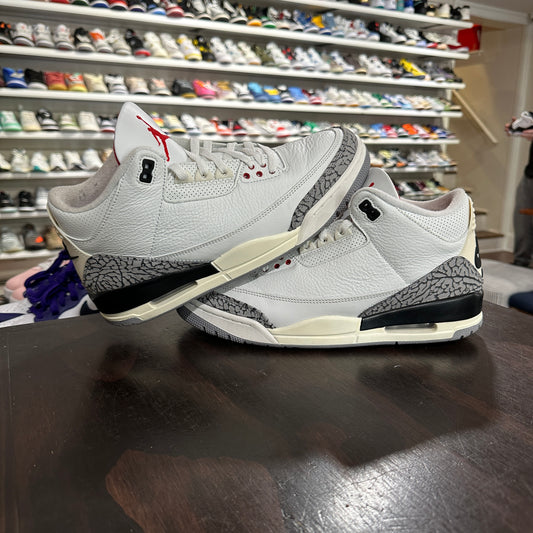 *USED* Air Jordan 3 Reimagined White Cement (size 10)(NO BOX)