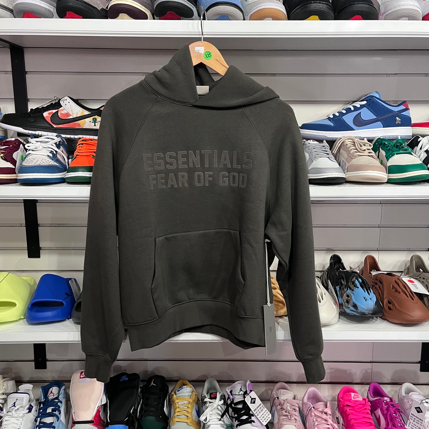 Essentials Fear Of God Off Black Hoodie