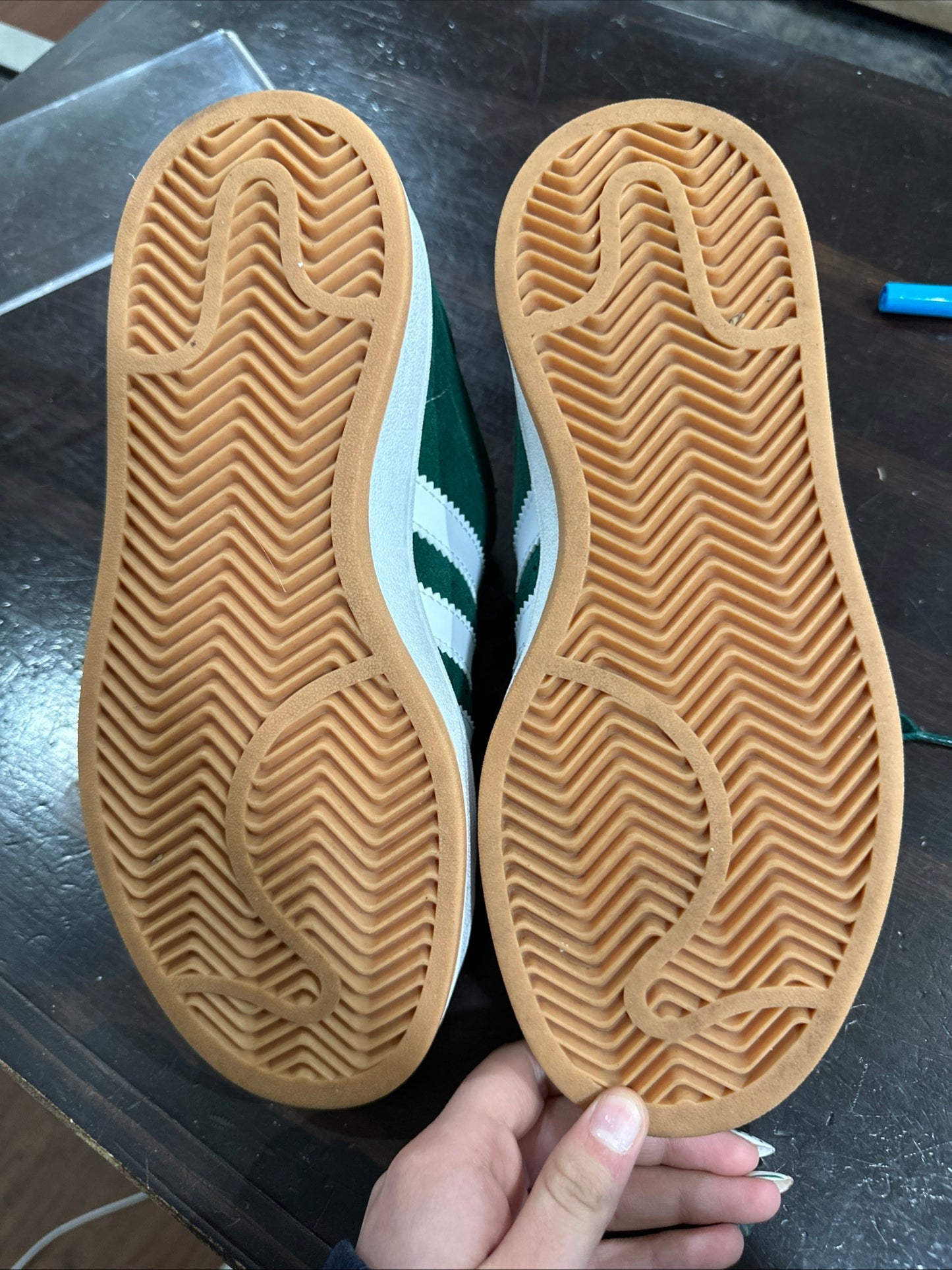 *USED* Adidas Campus 00 Green Gum (Size 5Y)