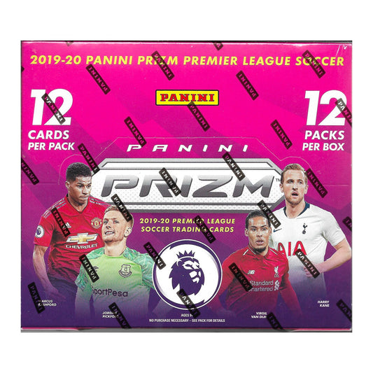 2019-20 Panini Prizm EPL Soccer Hobby Box Discover the 2019-20 Panini Prizm EPL Soccer Hobby Box! Experience the thrill of finding your favorite players and relive the excitement of this year's biggest matches. A must for any soccer fan!