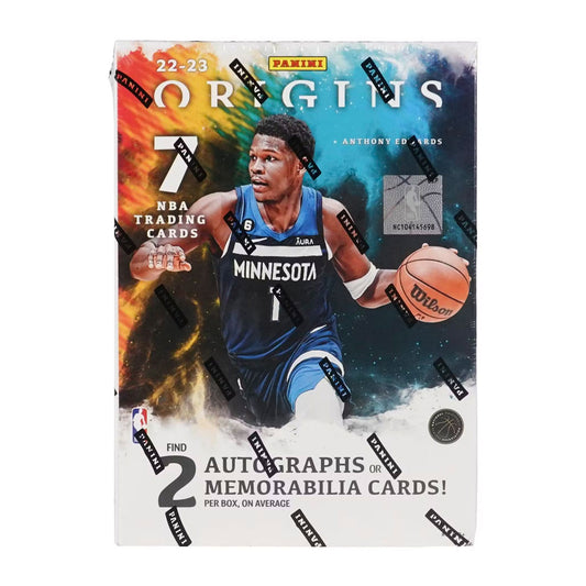2022-23 Panini Origins Basketball Hobby Box Be part of history and add the 2022-23 Panini Origins Basketball Hobby Box to your collection! This box is packed with rare cards featuring your favorite NBA players and offers amazing variety and quality. Discover the thrill of collecting today!