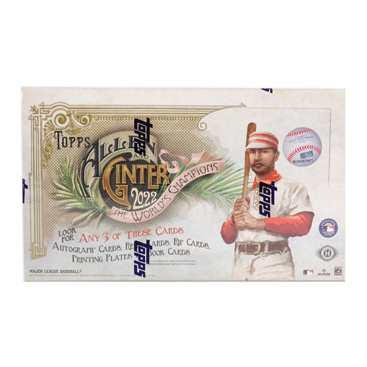 2022 Topps Allen & Ginter Baseball Hobby Box Experience the excitement of the 2022 season with a 2022 Topps Allen & Ginter Baseball Hobby Box! This limited-edition box comes with 24 packs of 8 cards each, giving you the chance to unpack vintage Allen & Ginter base cards, incredible insert cards, and rare autographs! Embrace the thrill of the chase and add incredible cards to your collection!