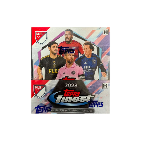 2023 Topps Finest MLS Soccer Hobby Box <p data-mce-fragment="1">Experience the thrill of the world's most beloved sport with the 2023 Topps Finest MLS Soccer Hobby Box. This box features the finest cards from the top MLS players and showcases their skills in stunning detail. With each pack you have the chance to own a piece of soccer history. Upgrade your collection and elevate your love for the game with the 2023 Topps Finest MLS Soccer Hobby Box.</p>
