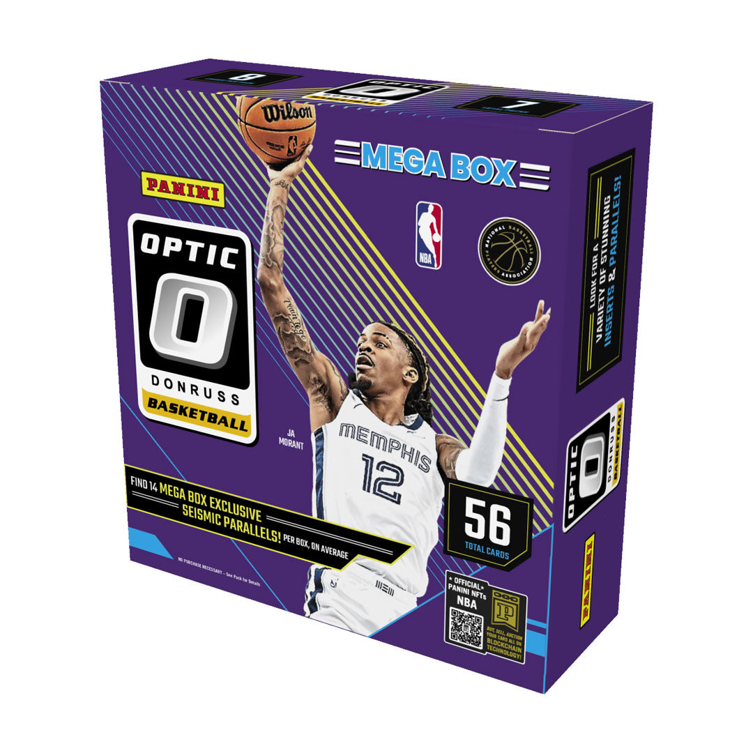 Unlock premium basketball card collecting with the 2024-25 Panini Donruss Optic Basketball Hobby Mega Box. Featuring exclusive hobby-only content, this box offers a high volume of autographs, parallels, and rookie cards from today’s top athletes. Perfect for collectors seeking standout inserts and rare hits, it provides an exciting chase for valuable cards that can elevate any collection. Experience the thrill of uncovering fresh prospects and seasoned stars alike in sleek, high-quality card designs.