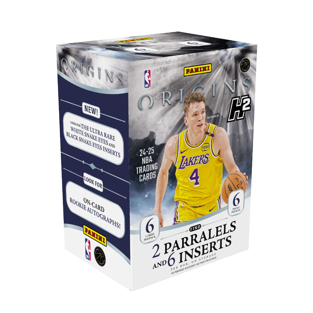 Unleash your inner basketball fan with the 2024-25 Panini Origins Basketball H2 Box! This exhilarating box features exclusive cards from the upcoming basketball season. Get a sneak peek at the potential stars of the future and start building your collection now. Don't miss out on this exciting opportunity!