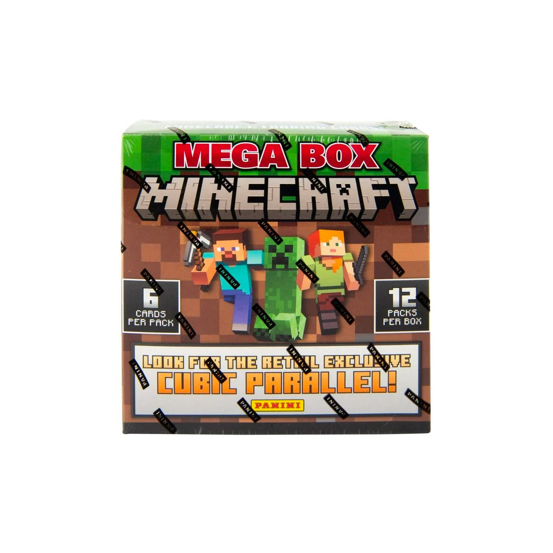 Introducing the 2024 Panini Minecraft Mega Box, the ultimate collectible for any Minecraft fan! With a variety of cards featuring your favorite Minecraft characters and scenes, this mega box is a must-have for any fan or collector. Don't miss out on this limited edition treasure!