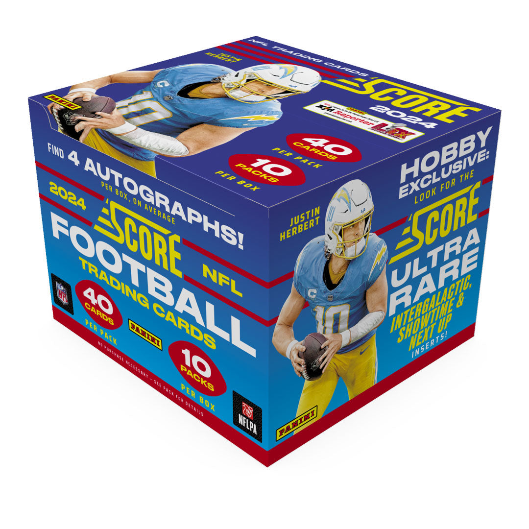 Experience the ultimate thrill of collecting with the 2024 Panini Score Football Hobby Box! Unleash your inner fan as you discover the exciting features of this limited edition box, featuring exclusive player cards and unique inserts. Don't miss out on this chance to enhance your collection and immerse yourself in the game!