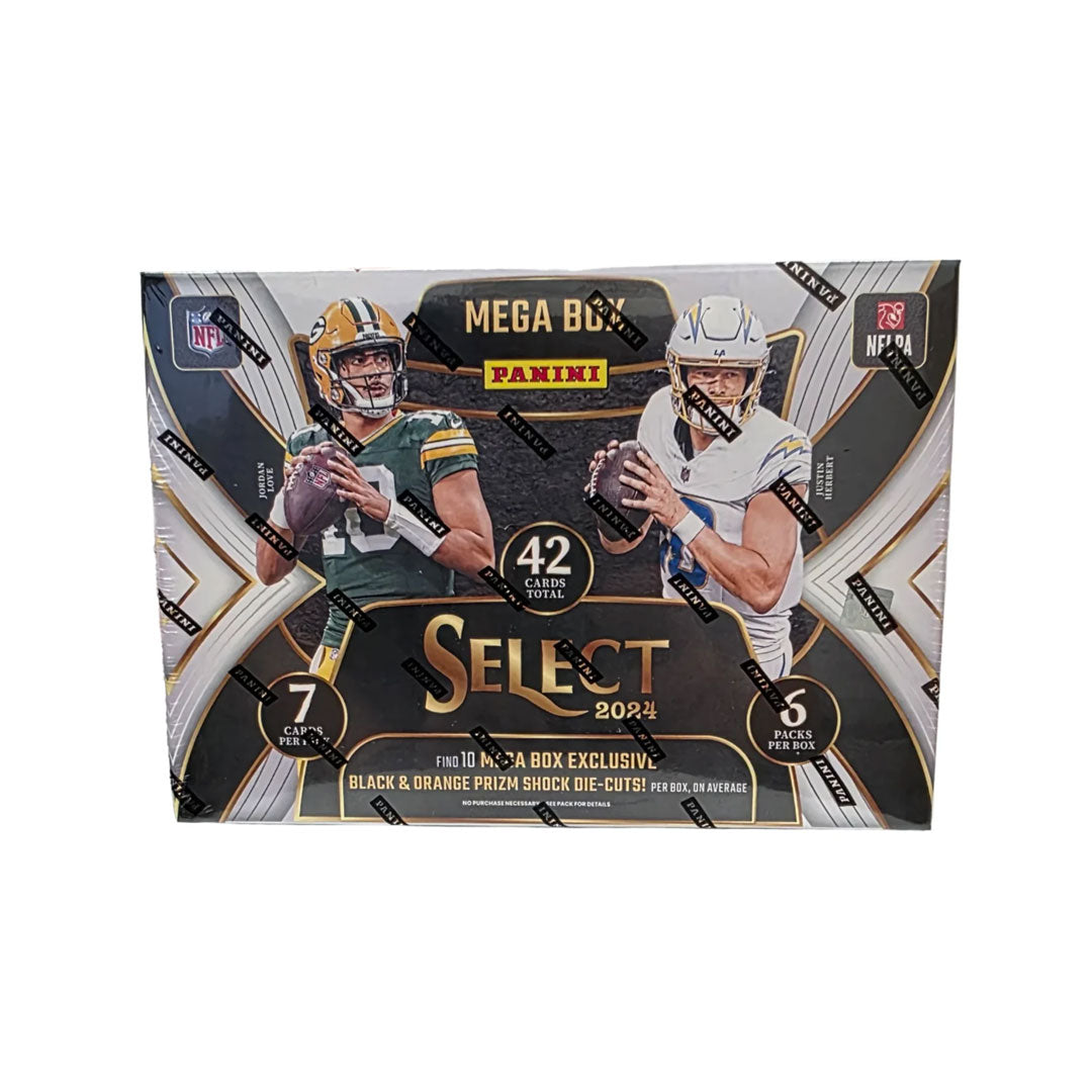 Discover the thrill of the 2024 Panini Select Football Hobby Mega Box, packed with exclusive cards that highlight the season’s top rookies and stars. This box offers multiple premium packs, increasing your chances to find rare parallels and autographs. Perfect for collectors seeking high-value additions, it delivers excitement and potential big hits with every pack. Elevate your collection today with this must-have football card set.