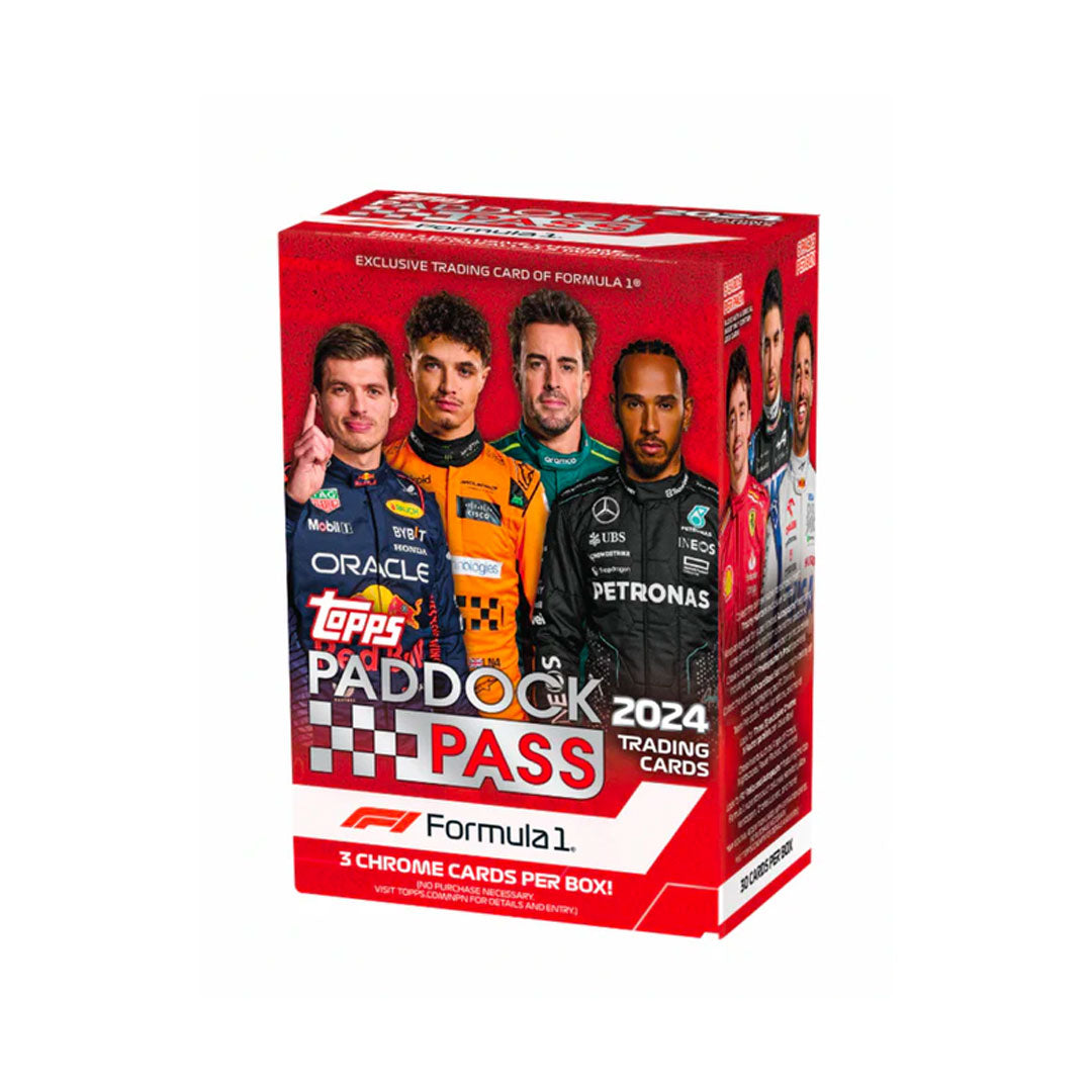 The 2024 Topps Paddock Pass Formula 1 Blaster Box delivers unmatched access to the world of Formula 1. With exclusive features and content, this box offers a truly immersive experience for fans and collectors alike. Experience the thrill of the racetrack with this expertly crafted box. Get yours today!