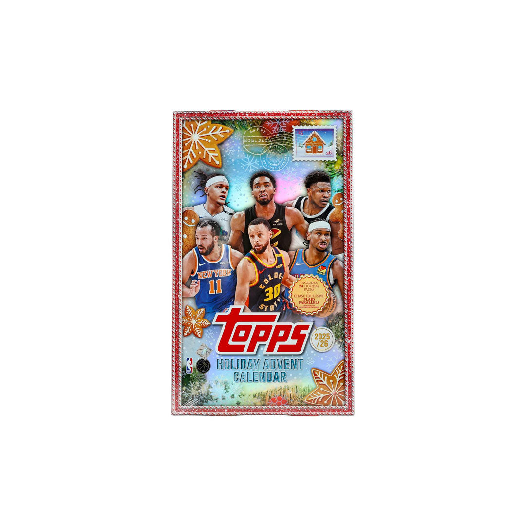 Count down to the holidays with this exclusive 2025-26 Topps Holiday Basketball Countdown Calendar. Perfect for basketball fans and card collectors, this festive calendar features daily surprises and premium content leading up to the season. Each day brings you closer to the excitement with special reveals and collectible moments. Whether you're a seasoned collector or new to the hobby, this calendar transforms your holiday season into an interactive celebration of the game you love. Don't miss out on this
