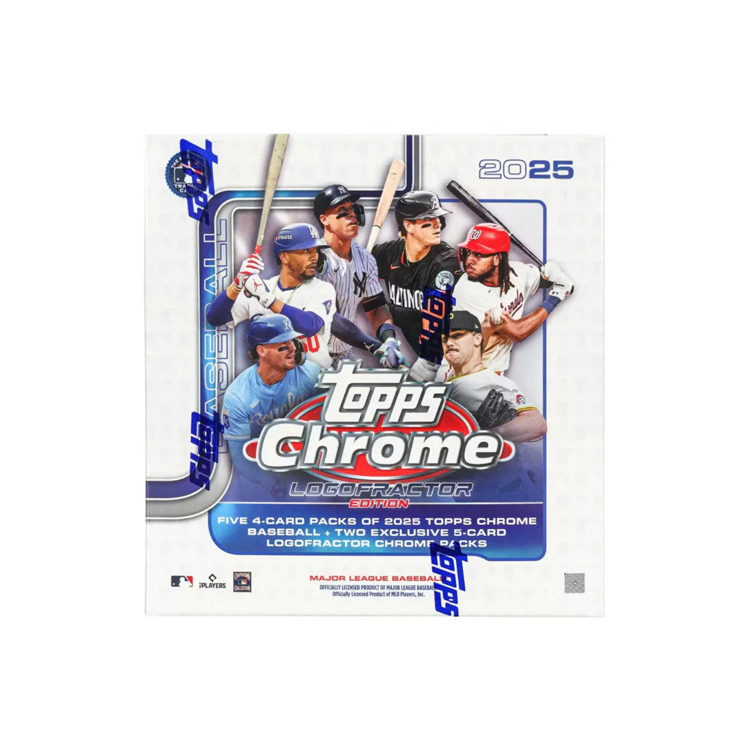 Step up your collecting game with the 2025 Topps Chrome Baseball Logofractor Edition Box. This box offers exclusive Logofractor parallel cards, featuring striking, eye-catching designs that highlight your favorite players with vivid team logos. Perfect for serious collectors seeking high-quality, limited-edition cards, it delivers both excitement and potential value. Don’t miss this chance to add rare, standout baseball cards to your collection.