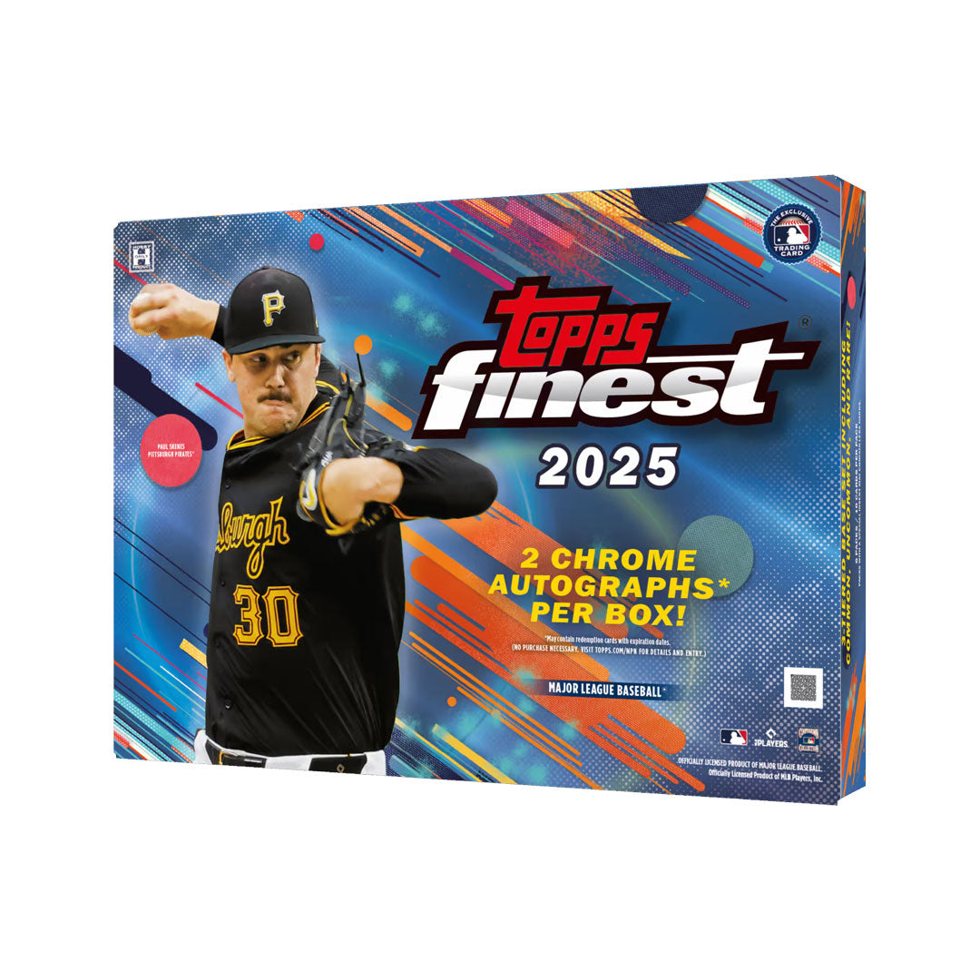 Discover the thrill of collecting with the 2025 Topps Finest Baseball Hobby Box. Packed with premium cards featuring the year's top prospects, rookies, and iconic stars, this box offers a chance to find rare parallels and exclusive inserts. Perfect for passionate collectors seeking valuable additions, it delivers both excitement and potential high returns. Elevate your collection with these finely crafted cards that capture the spirit of baseball's future and present. Don't miss your opportunity to own a pi