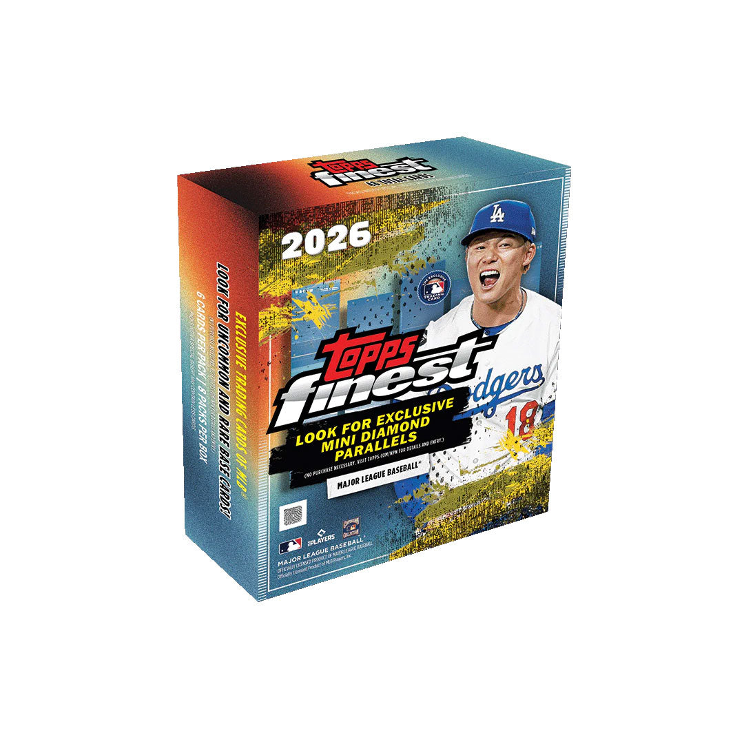Experience the thrill of premium baseball card collecting with the 2026 Topps Finest Baseball Mega Box. This high-end product delivers multiple packs of the year's most sought-after cards