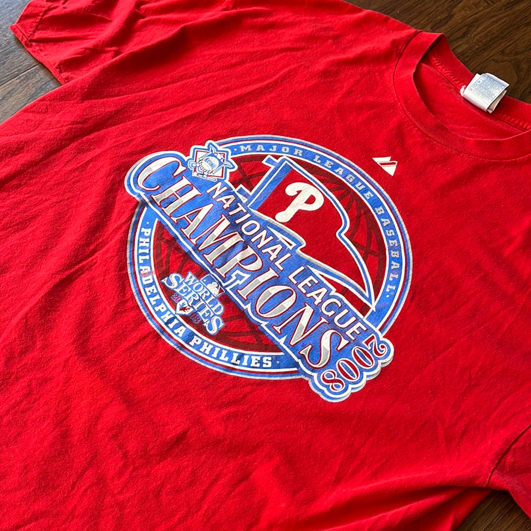 *VINTAGE* Phillies National Champs 2008 Tee (FITS XLARGE)