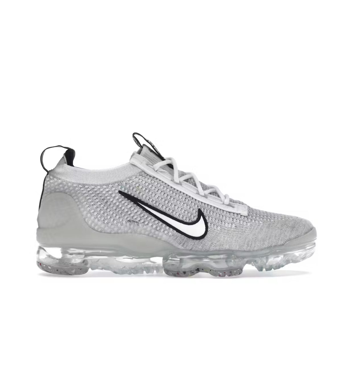Nike Air VaporMax 2021 White Black Metallic Silver