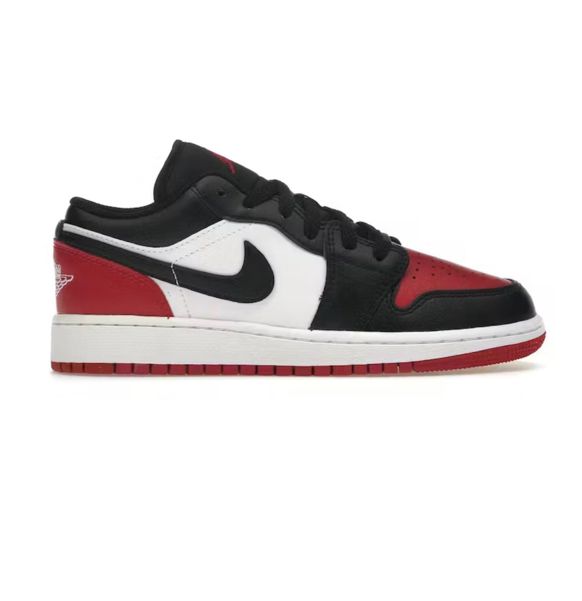 Nike Air Jordan 1 Low Bred Toe 2.0 (Youth)