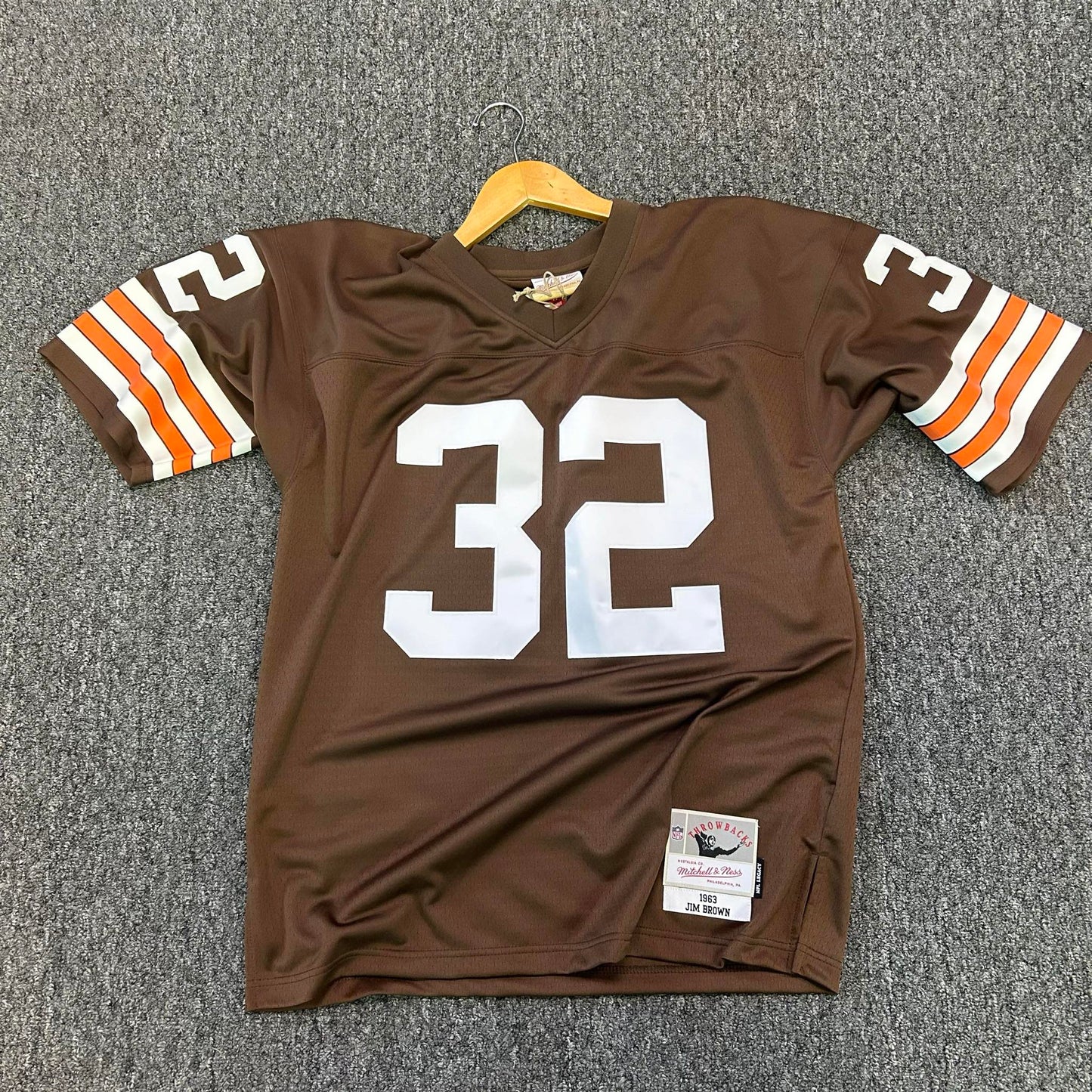 Mitchell And Ness NFL Legacy Collection Authentic Browns Jersey Jim Brown (Mens)