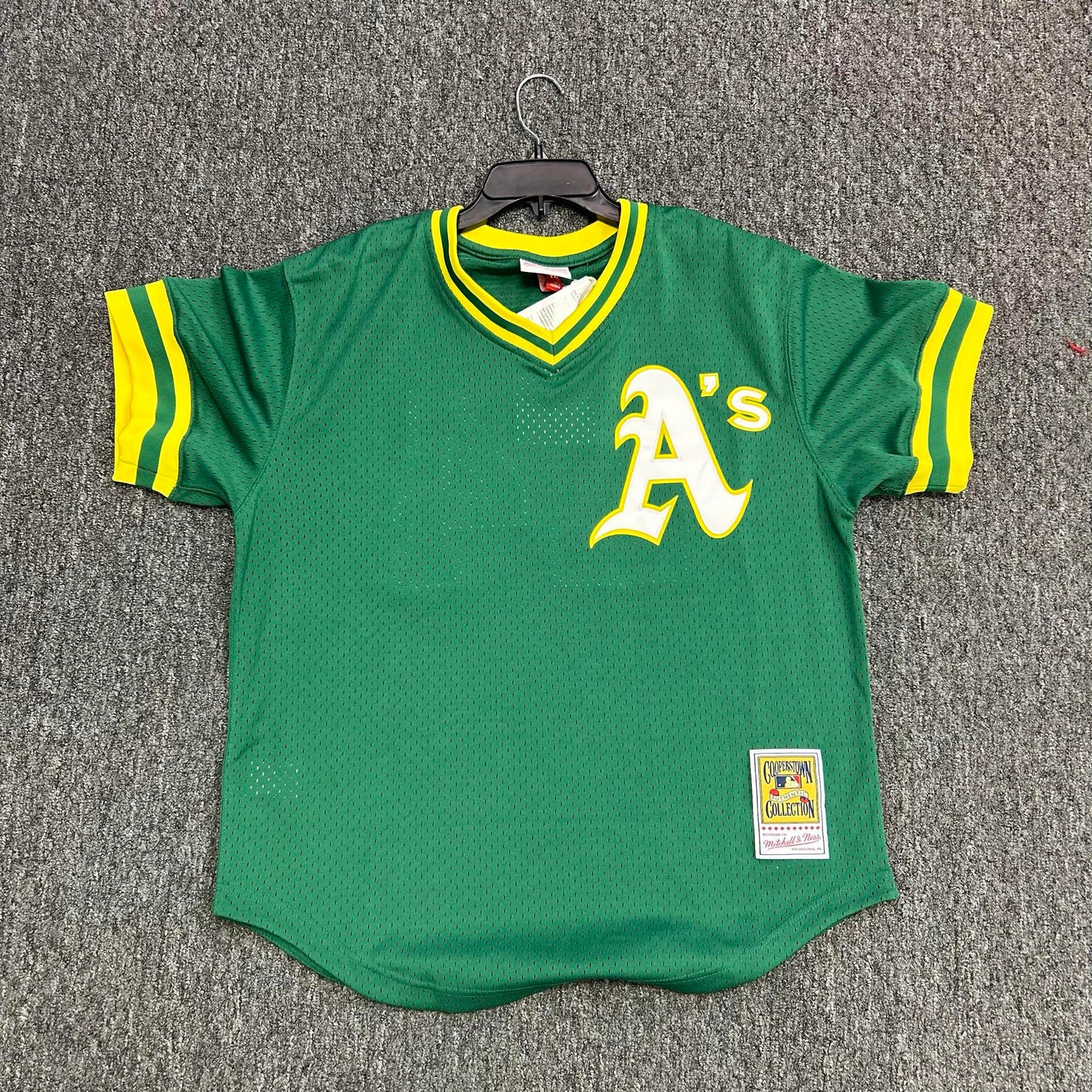 Mitchell And Ness MLB Mets Batting Practice Jersey A's Henderson (Mens)
