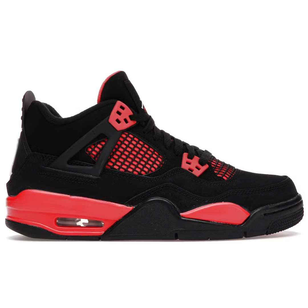 Nike Air Jordan 4 Retro Red Thunder Youth Grade School