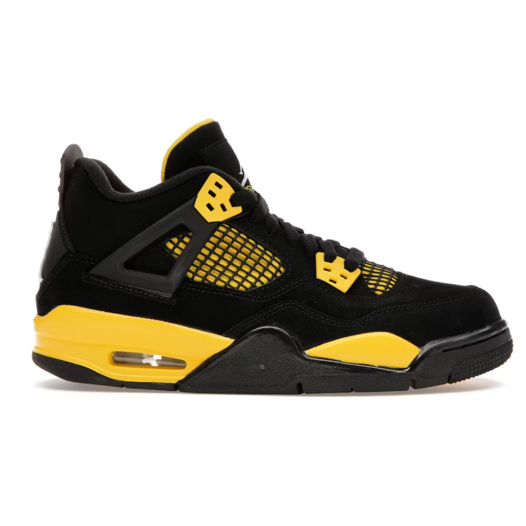Nike Air Jordan 4 Retro Yellow Thunder (Youth) – Sports Nike Air Jordan 4 Retro Yellow Thunder (Youth) – Sports