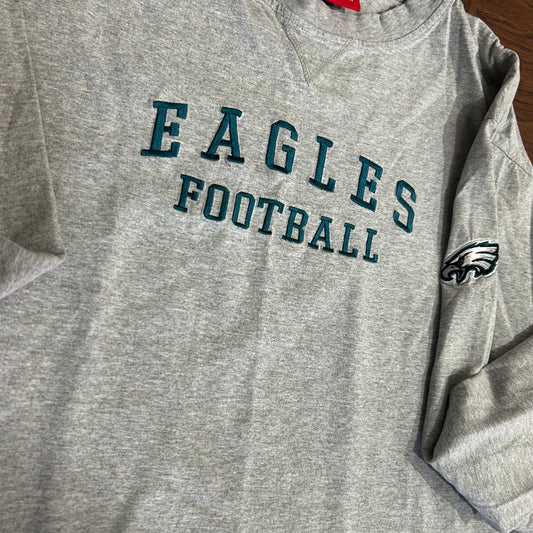 *VINTAGE* Eagles Football Long Sleeve Shirt (FITS LARGE)
