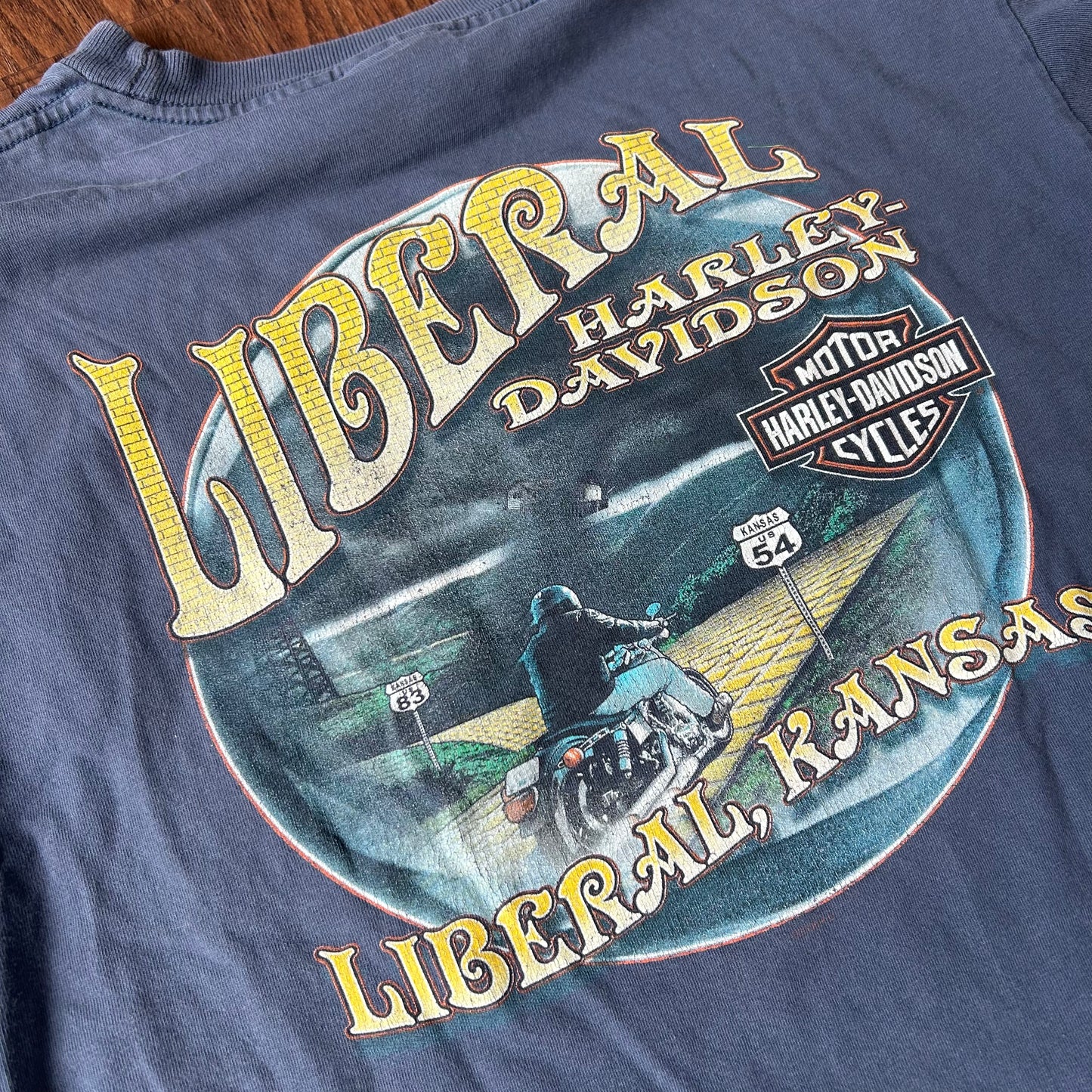 *Vintage* Harley Davidson Liberal,Kansas (Fits XLarge)