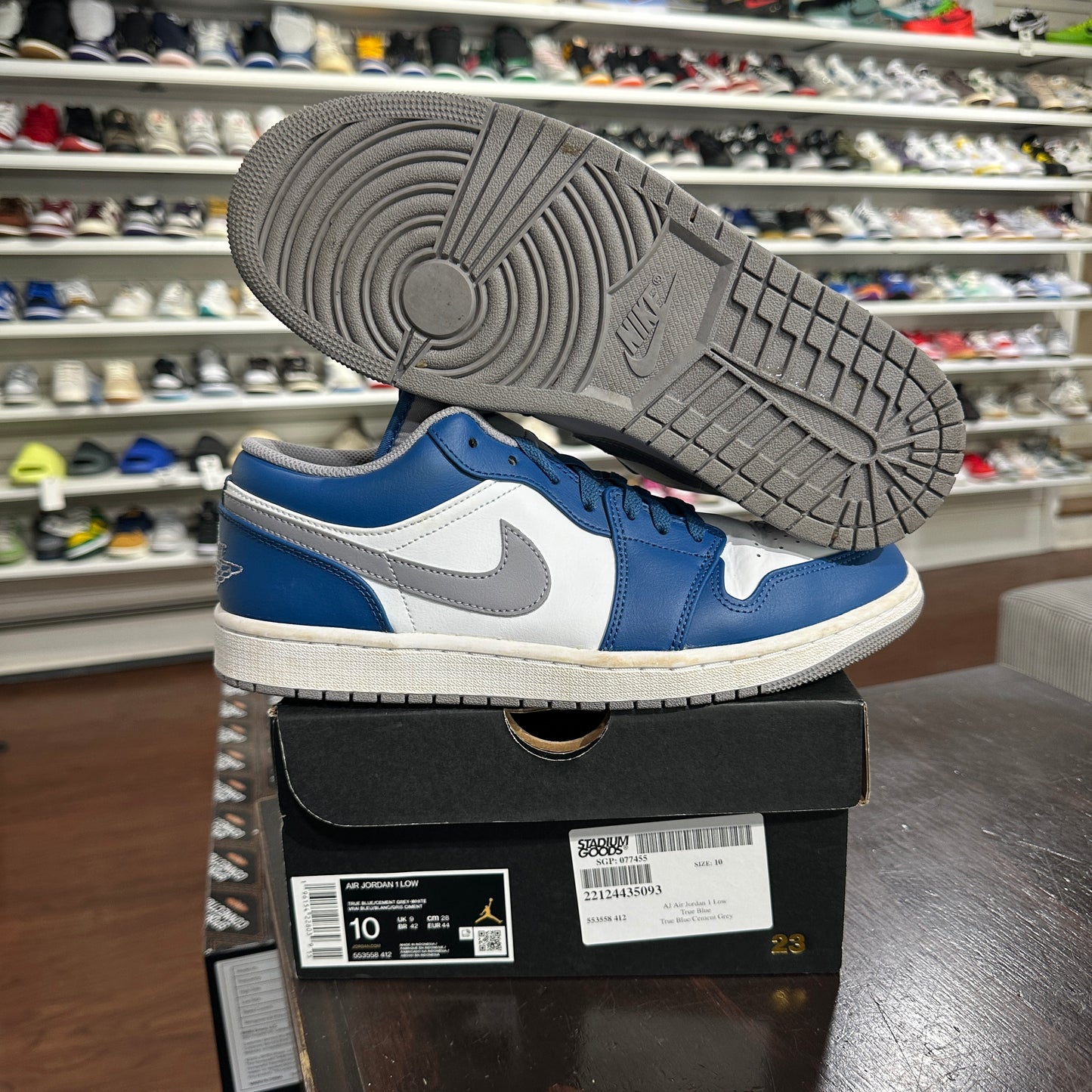 *USED* Jordan 1 low True Blue (Size 10)