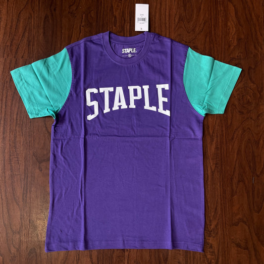 Staple NYC Pigeon Merch Purple/Teal Tee Shirt