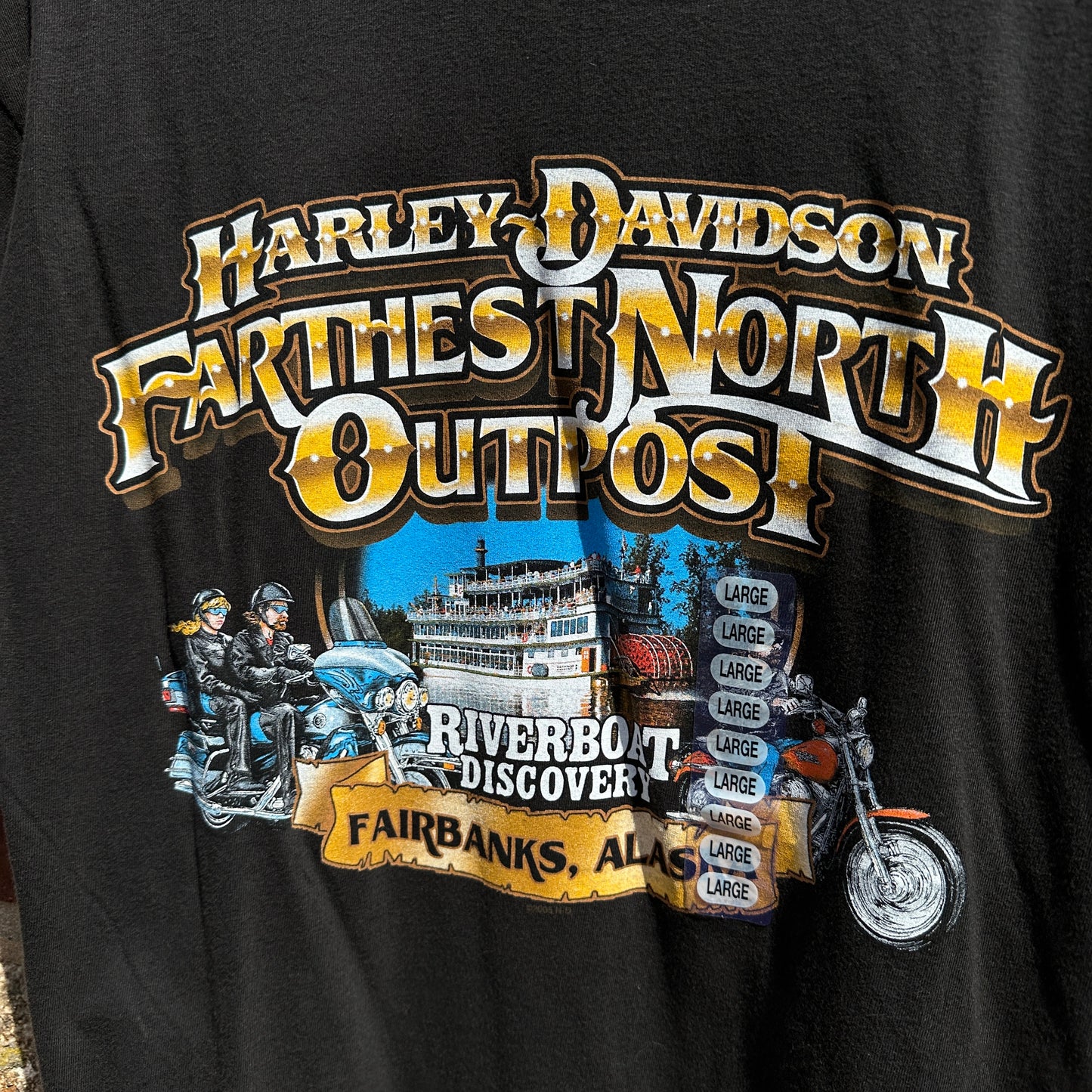 *VINTAGE* Harley Davidson Alaska Outpost (FITS LARGE)