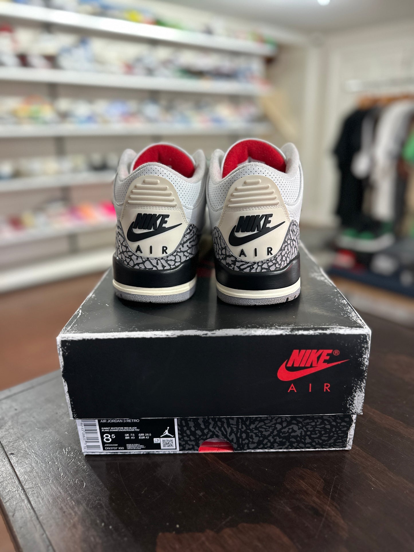 *USED* Air Jordan 3 Reimagined White Cement (size 8.5)