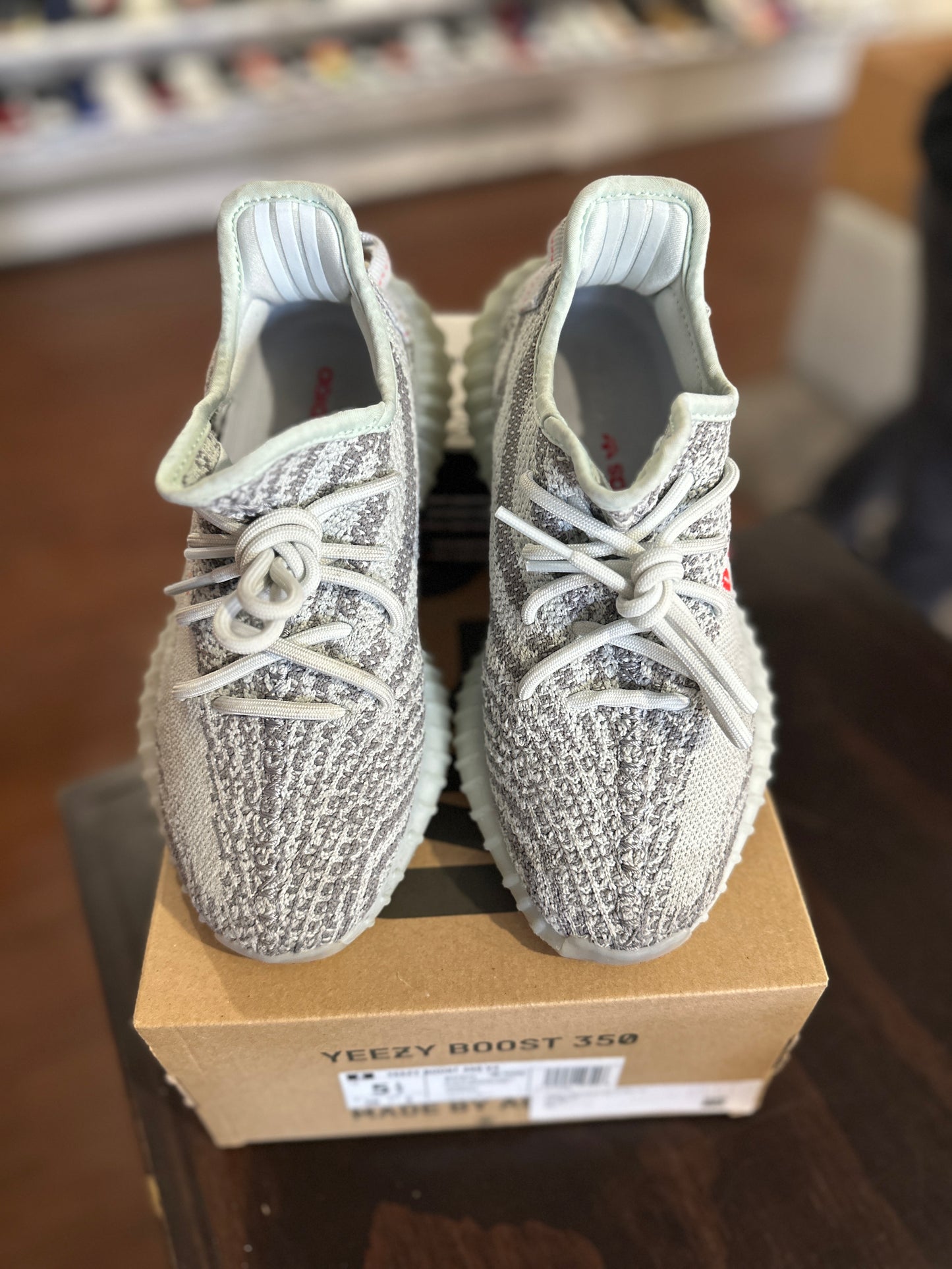 *USED* Yeezy 350 Blue Tint (SIZE 5.5Y)