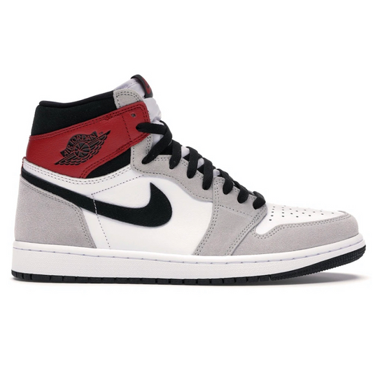 The Nike Air Jordan 1 Retro High OG Smoke Grey (Mens) offers a luxurious, streetwise look. Boasting a classic leather construction and iconic OG details, this sneaker features a perfect blend of style and cushioning for a truly timeless experience. Get ready for the ultimate fashion statement.