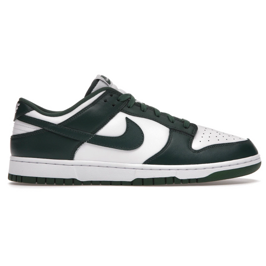 Step up your street-style game with these Nike Dunk Low Michigan State shoes. With a sleek design and bright, classic colors, they deliver both comfort and style. Whether you're conquering the court or the streets, these shoes are made to perform!