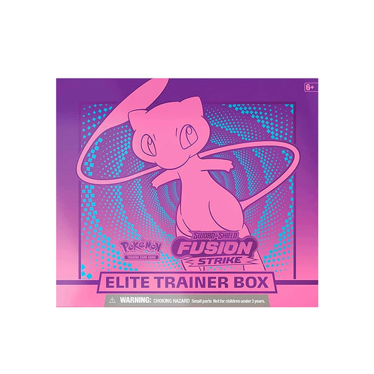 Pokemon Sword & Shield Fusion Strike Elite Trainer Box Discover an exciting world of fusion battles with the Pokemon Sword & Shield Fusion Strike Elite Trainer Box! With everything you need to become a master trainer, this elite trainer box is a must-have for any passionate Pokemon fan.
