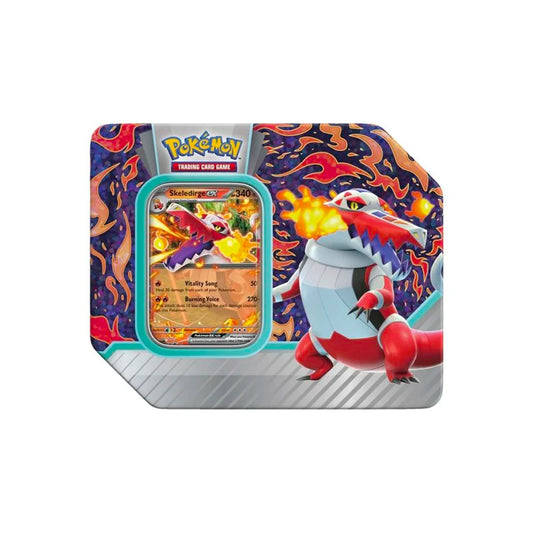 Pokemon Scarlet & Violet Paldea Partners Tin Experience the dual excitement of Pokémon Scarlet and Violet Paldea with this special partner's tin. Captivate your audience with amazing artwork, a sturdy metallic container, and an amazing combination of two powerful Pokémon. Get ready for thrilling battles and battles!