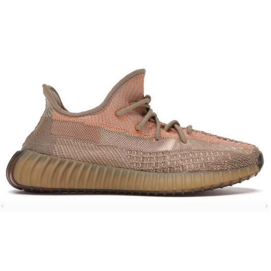 Introducing the Yeezy Boost 350 V2 Sand Taupe. With its comfortable and stylish design, this great everyday shoe is perfect to pair with any look. It's known to run a bit small, so make sure to size up by half for the most comfortable fit. Looking for a fashionable statement piece? Look no further!