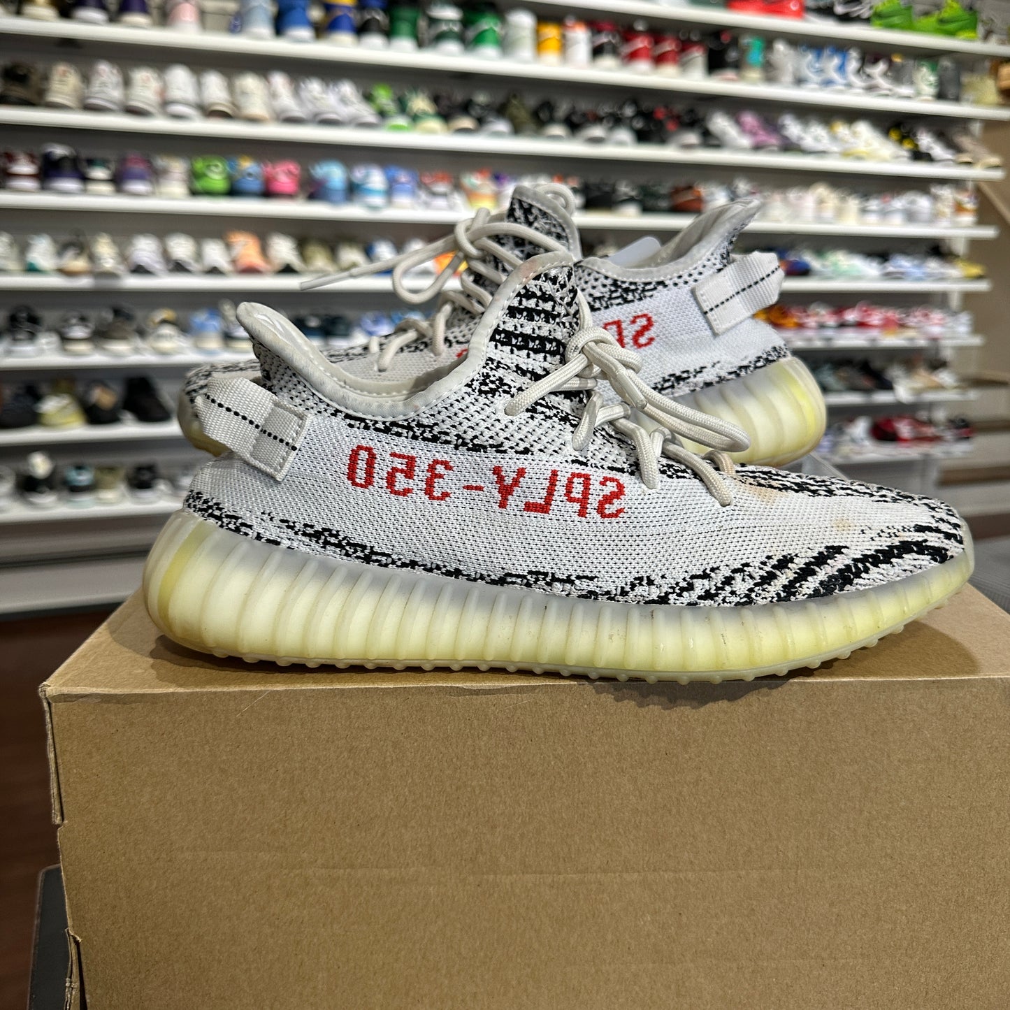 *USED* Yeezy 350 Zebra (Size 9)