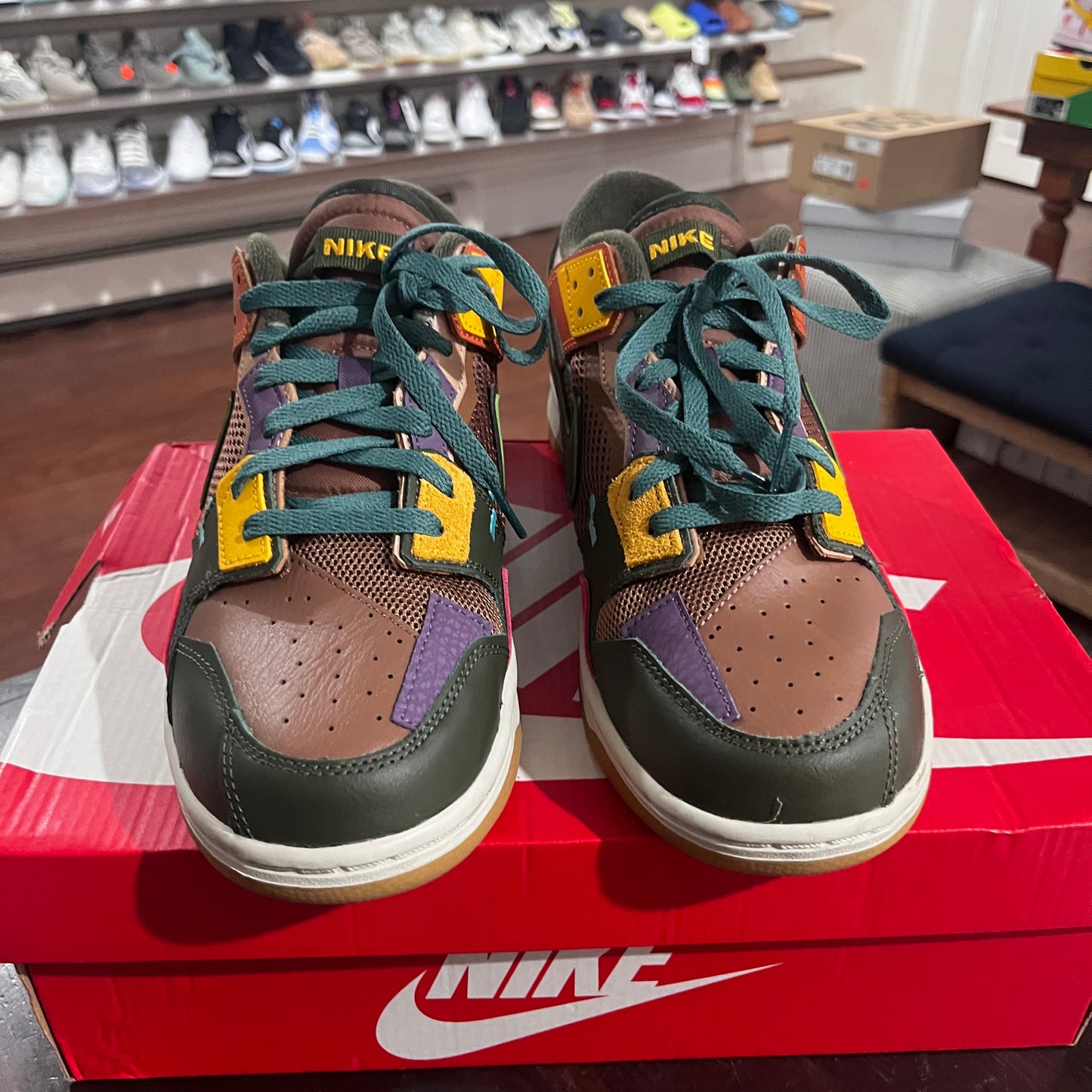 *USED* Nike Dunk Low Scrap Archeo Brown (SIZE 10.5)