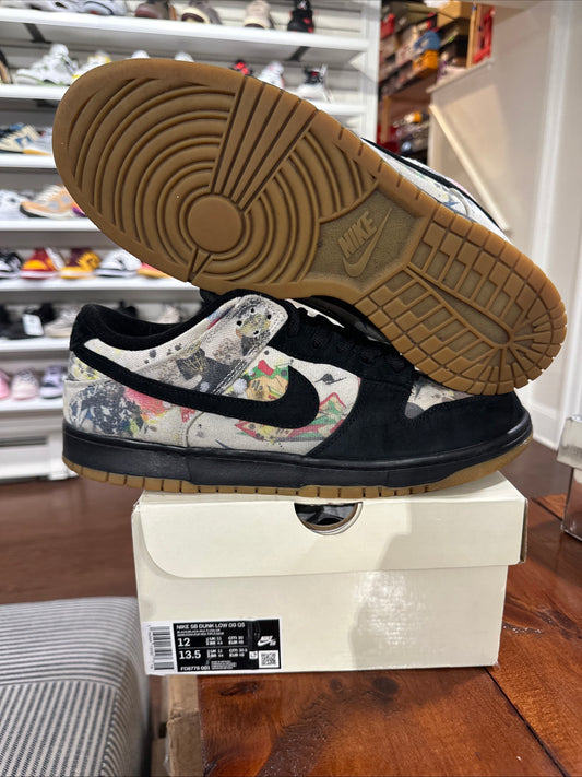 *USED* Dunk Low Supreme Rammellzee (Size 12)