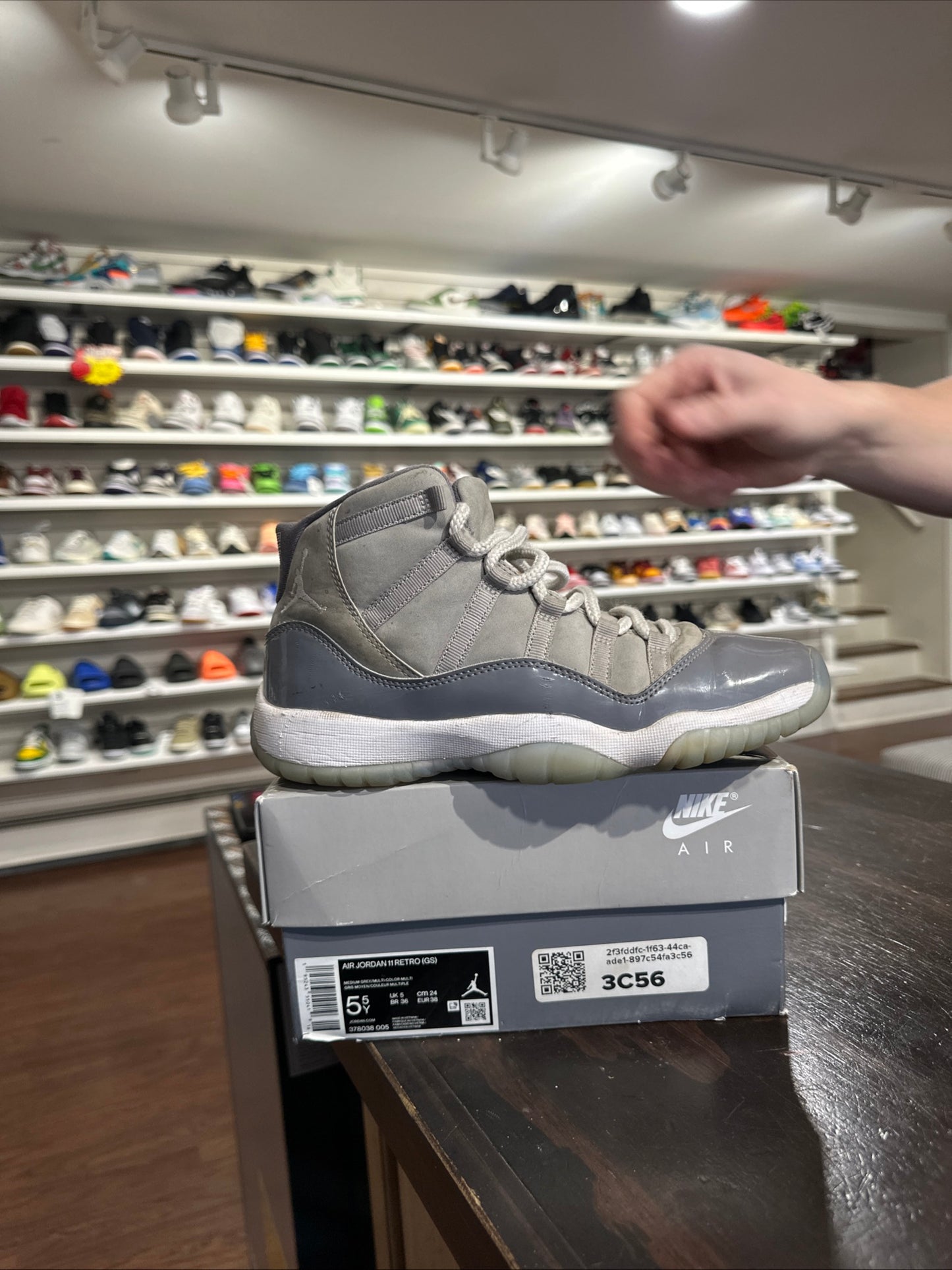 *USED* Jordan 11 Cool Grey (Size 5.5Y)