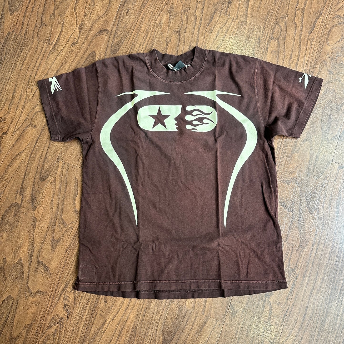 Hellstar Studios Warm Up T-Shirt Brown