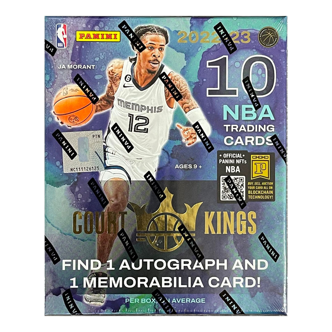 2022-23 Panini Court Kings Basketball Hobby Box Open the 2022-23 Panini Court Kings Basketball Hobby Box and experience the thrill of uncovering exciting limited-edition court cards and high-end look autographs! A premium collectible, each box contains two autographs and one memorabilia card! Chase the latest releases of the top NBA stars and build your Court Kings collection!