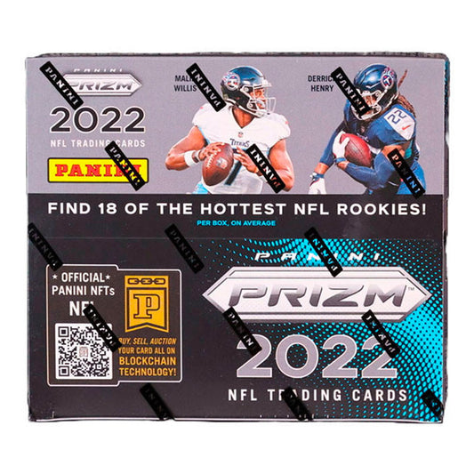 2022 Panini Prizm No Huddle Football Box Relish the thrill of the chase with the 2022 Panini Prizm No Huddle Football Box! With 10 factory-sealed packs, you'll have the chance to collect a wide variety of exclusive cards featuring legendary NFL heroes and top rookies. What rare treasures await inside?