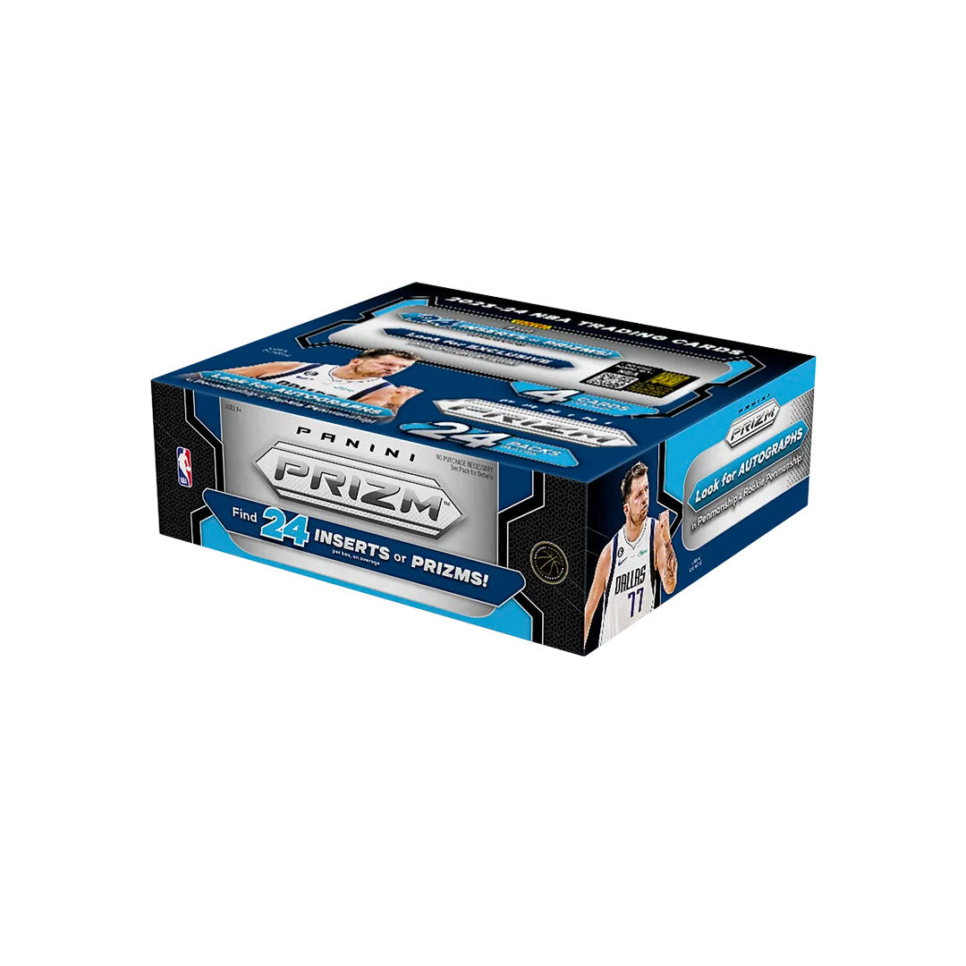 Elevate your basketball card collection with the 2023-24 Panini Prizm Basketball Retail Box. This box features the highly coveted Panini Prizm design, making it a must-have for any basketball fan. With this box, you can look forward to exclusive cards and potential rookie autographs – all in one exciting package!