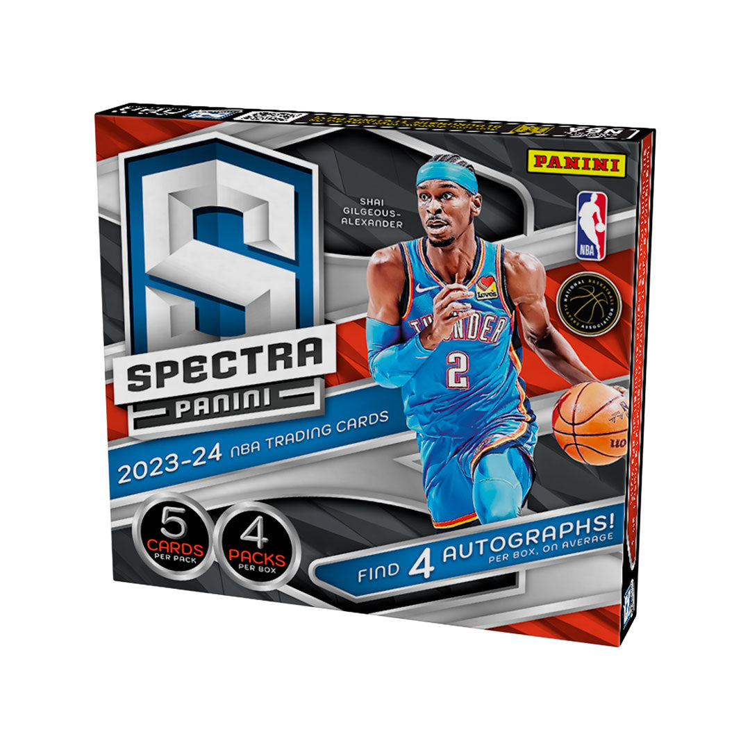 This 2023-24 Panini Spectra Basketball Hobby Box offers avid collectors a chance to own a piece of the future with its exclusive lineup of rookie cards. Featuring cutting-edge technology and high-quality designs, this box is a must-have for any basketball fan. Add it to your collection today and elevate your hobby game.