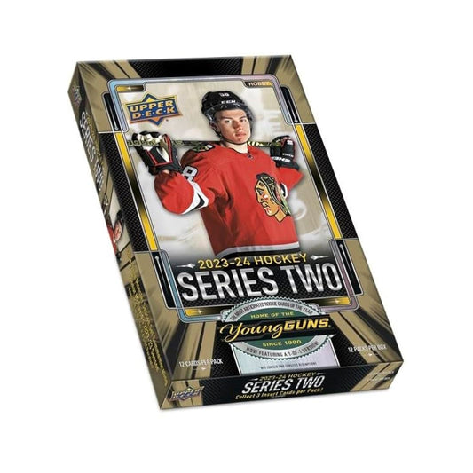 2023-24 Upper Deck Series Two Hockey Hobby Box <p data-mce-fragment="1">Experience the excitement of the ice with the 2023-24 Upper Deck Series Two Hockey Hobby Box. With this box, you'll get access to the latest cards and players from your favorite teams. Don't miss out on the chance to add these unique and high-quality cards to your collection!</p>