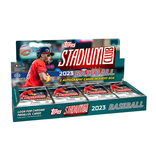 Explore the world of baseball like never before with the 2023 Topps Stadium Club Baseball Hobby Box. Featuring stunning photography and unique design elements, this box offers a one-of-a-kind collecting experience for any baseball fan. With guaranteed autograph cards, this box is a must-have for any collector's collection. Don't miss out!