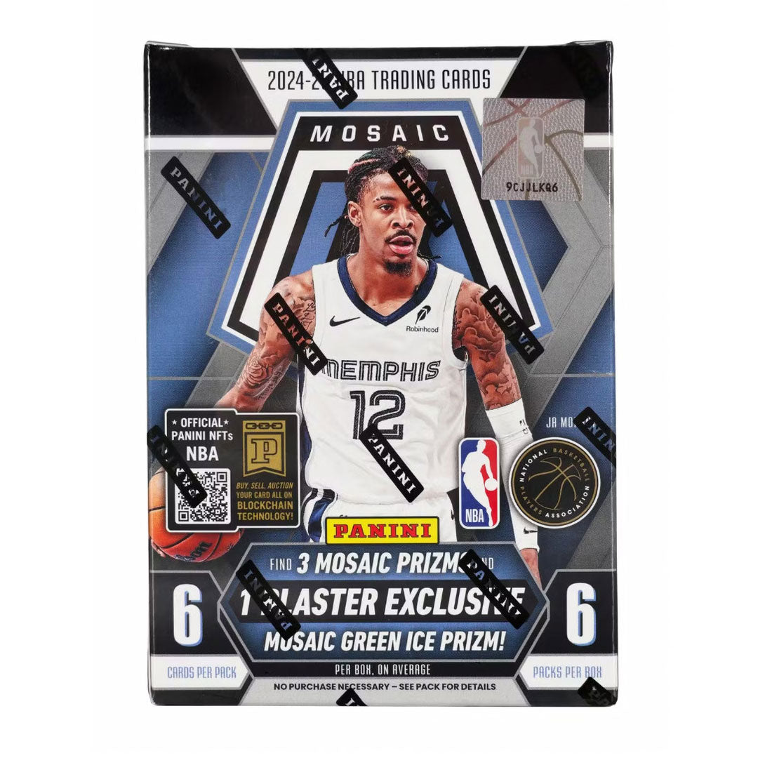 Experience the thrill of the 2024-25 Panini Mosaic Basketball Hobby Blaster Box, packed with vibrant, high-quality cards featuring your favorite basketball stars. Each box offers a chance to uncover rare parallels, exciting inserts, and potential rookie sensations. Perfect for collectors and fans eager to elevate their collection with stunning designs and exclusive content. Don’t miss out on adding this dynamic set to your lineup and capturing the excitement of the new season.