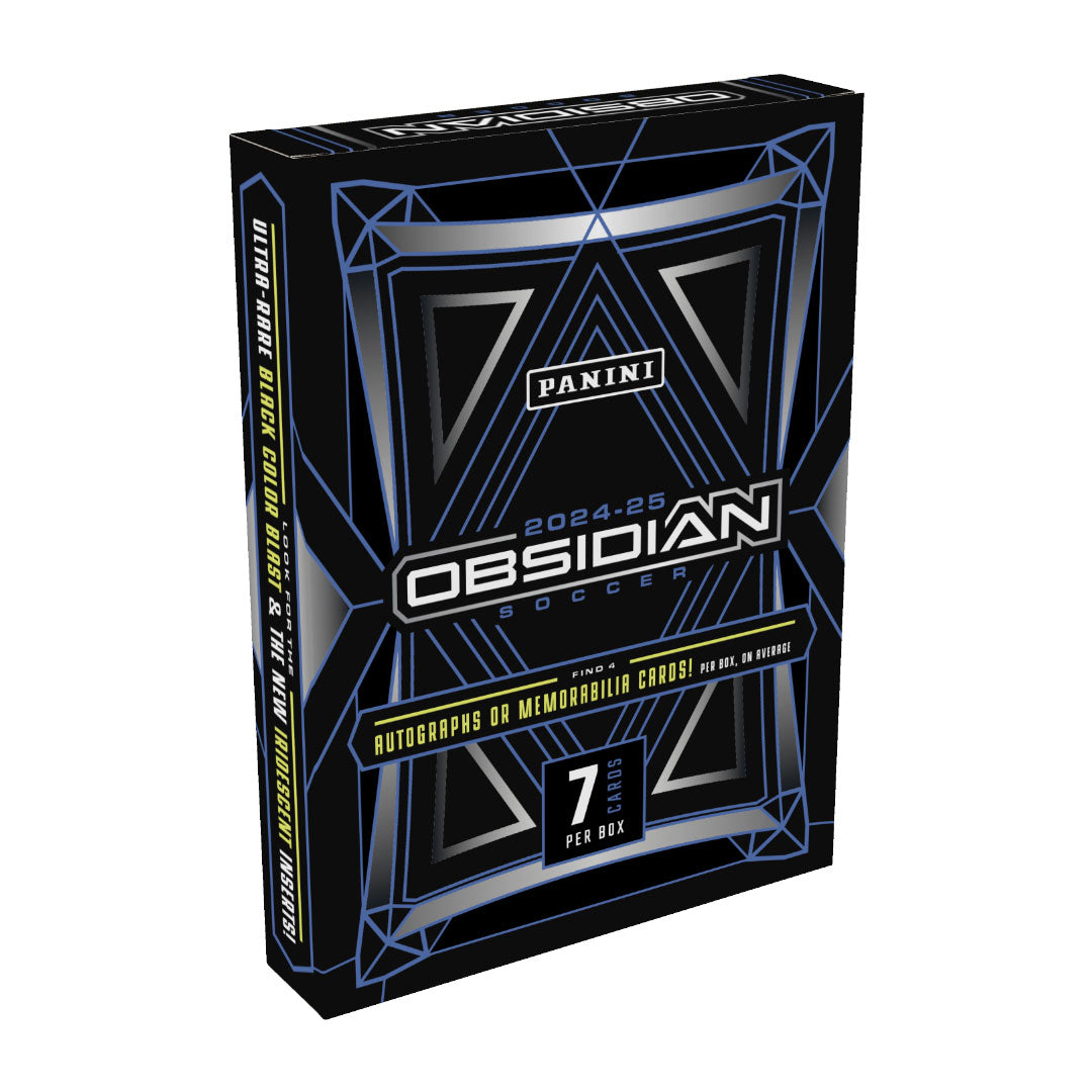 Experience the thrill of the 2024-25 Panini Obsidian Soccer Hobby Box, packed with exclusive cards featuring top soccer stars and rising talents. Each box offers a chance to uncover rare inserts, autographs, and memorabilia cards, making it a must-have for collectors and fans alike. Elevate your collection with high-quality designs and limited-edition content that captures the excitement of the soccer season. Don’t miss your opportunity to own a piece of the game’s future.