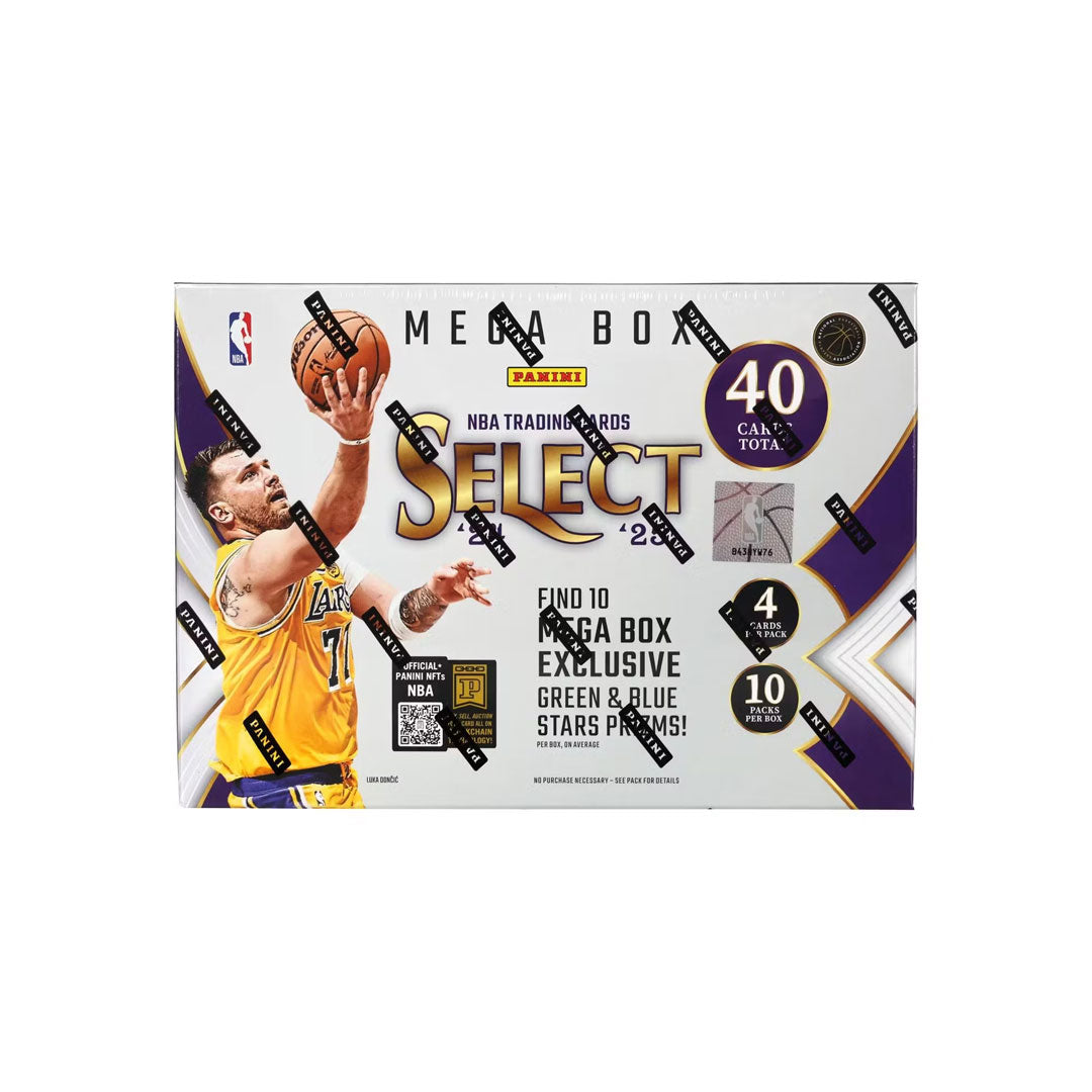 Discover the excitement inside the 2024-25 Panini Select Basketball Hobby Mega Box, packed with exclusive rookie cards, rare autographs, and premium inserts. Each box offers a thrilling combination of high-quality memorabilia and potential game-changing finds that collectors and fans will treasure. Elevate your collection with select cards featuring top rookies and stars from this season, making every pack a chance to unlock something extraordinary. Perfect for passionate basketball enthusiasts looking to a